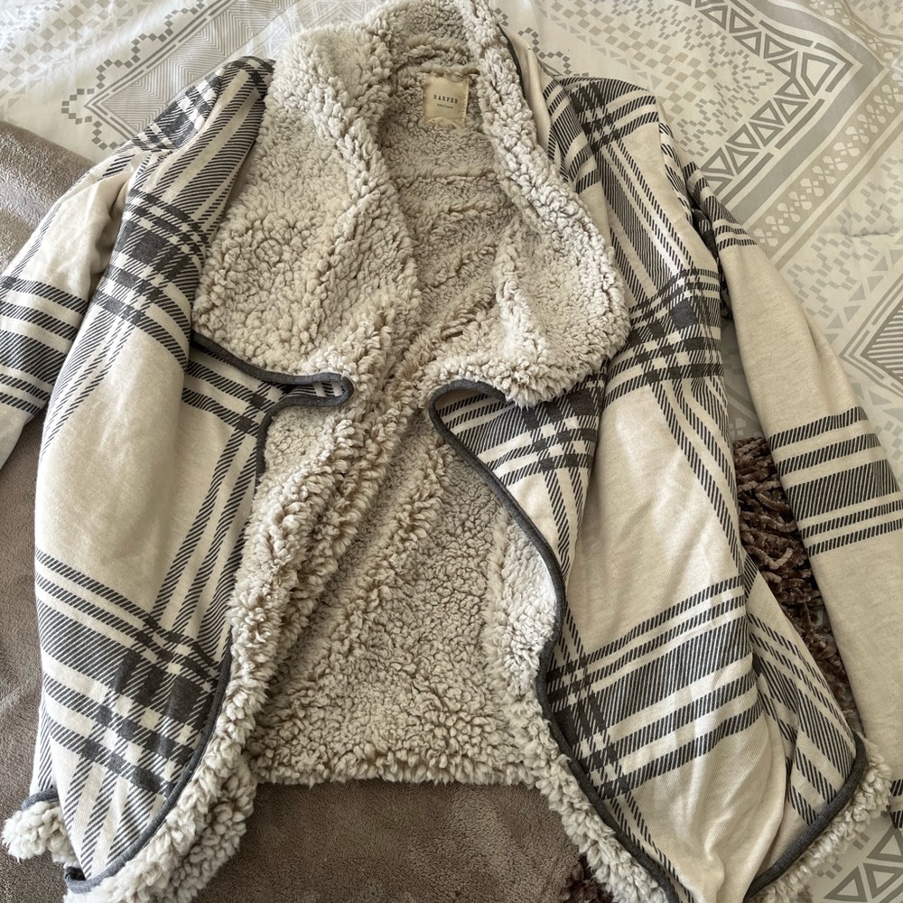 Women’s plaid cardigan